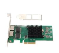 Tomantery Dual Port Gigabit Network Card for I350 Chip Ethernet Adapter with High Performance, for, 2xRJ-45, PCIE X4, 10 100 1000M, Small Server Mounting