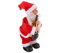 Tomantery Electric Musical Dancing Christmas Old Man Doll, Fun Hip Shaking Decoration for Christmas Parties and Homes, Made of Durable Flannelette, Approx. 12.9oz (Guitar)