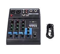 Tomantery F4A 4 Channel Professional Stereo Live Mixer for Home Karaoke Stage USB Mixer for KTV