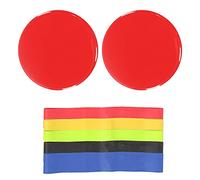 Tomantery Fitness Sliding Disc Effective Low-Impact Workout for Home Gym, Aerobics, Calisthenics for Beginners ABS Pink 2 Discs (Red sliding basin + five-piece set + cloth bag)