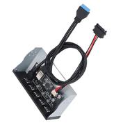 Tomantery Front Panel USB Hub 5xUSB3.2 GEN1, 19 Pin 5.25 Inch Optical Drive Front Panel for 8 10 2003 for OS X for, PC Front Panel 5.25, 5Gbps USB 3.2 Front Panel