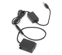 Tomantery Full Decoding USB to DMW-DCC8 Dummy Battery for FZ200 FZ300 Cameras, Stable Power Supply for Extended Working Time, Plastic Material