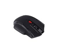Tomantery Game Mouse, No Code Necessary At 2.4 GHz The Design Mouse Ergonomically The Operating Distance Is Up to 10 Meters with 6 Keys to Surf The Internet (Black)