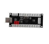 Tomantery Game USB Encoder Durable Control Panel for Game PC and Host, Black Color, Compact Size, Suitable for Fighting Enthusiasts (CY-822C)