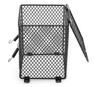 Tomantery Heat Bulb Lampshade, Amphibians Anti hot Cage Heating Bulb Guard Anti Scald with Anti hot Bracket for Ceramic Light Bulb for Reptile Lamps for Lizard(Square)