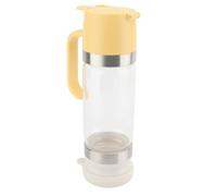 Tomantery Honey Dispenser 350ml Clear Glass Syrup Dispenser with Handle, | Glass Honey Jar with Handle, No-Drip Valve, 350ml Capacity, for Coffee Shops, Restaurants, Home Use