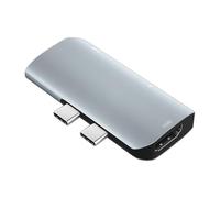 Tomantery Hub with 3 for Efficient Data Transfer and 4K/30Hz High-Definition Output for On-the-Go Users Lightweight Aluminum Shell