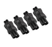 Tomantery IEC320 C6 to Power Adapter 4Pcs Plug and Play Connector for Laptop Power Usage Durable PVC Design