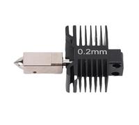 Tomantery Integrated Nozzle Hotend Kit for Lab X1 P1P P1S 3D Printer, Leakproof Ceramic Heating Hot End Set for High Temp Printing, PLA ABS PETG TPU PC, Copper Plated (0.2mm)