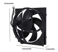 Tomantery Internal Cooling Fan, 5 Pin Refrigerator 4 Pin to Wide Applicability Durable with for the Game Console