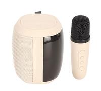 Tomantery Karaoke Speakers, 5.0 Mini Karaoke Machine RGB Light 5 Sound Stereo-Using Effects Subwoofer for the Interior Interior (White)