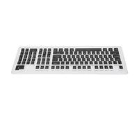 Tomantery Keyboard Keycap Replacement Durable Color Lasting for Mechanical Keyboards OEM Height 110Pcs for DIY Enthusiasts (Black Panel White Letters)