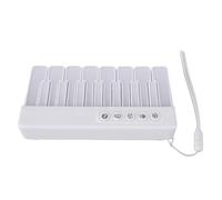 Tomantery Keyboard Piano Toy Multifunctional with Colorful Lighting Effects for Toddlers Playtime ABS White