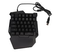 Tomantery Keyboard with One Hand, ABS Ergonomic Design Material 35 RGB Keyboard Keys for Pc