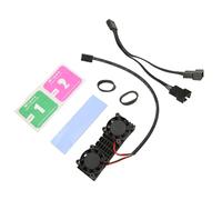 Tomantery M.2 SSD Heatsink, 3pin Power M.2 SSD Radiator Fuerte ABS of Aluminum Durable ABS Easy to Act