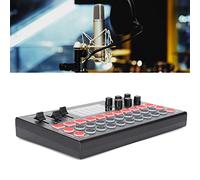 Tomantery M9 Sound Card Kit, 5.0 Chip Live Sound Card Set with a Large Button Design for Live Broadcast for