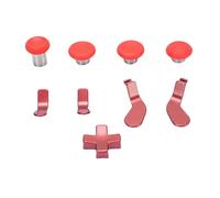 Tomantery Metal Replacement Thumbsticks Set Enhancing Gaming Experience for Controller Series 2 Core for Gamers Stainless Steel (Red)