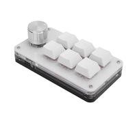 Tomantery Mini Macro Mechanical Gaming Keyboard Cool RGB 6 Keys USB C Keypad Programming for Gamers and Office Workers ABS Black 3.94x2.24in