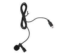 Tomantery Mini USB Stereo External Microphone High Sensitivity Mic With Clamp/Holder for Hero 3 3+ 4, Plug and Play for Video Recording, 1 Microphone for Vloggers, Plastic/Black