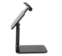 Tomantery Mobile Phone Holder Retractable Desktop Stand for Watching Drama Playing Tablet, Stable Support for Home Office Space Saving ABS+Aluminum Alloy (Black)