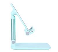 Tomantery Mobile Phone Holder Retractable Desktop Stand for Watching Drama Playing Tablet, Stable Support for Home Office Space Saving ABS+Aluminum Alloy (Green)