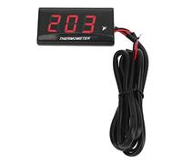 Tomantery Motorcycle LCD Water Temperature Ultra Thin DC 12V High Definition Warning Flash for Most Motorbikes Durable (1) for Motorcycle Enthusiasts (Red)
