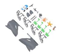 Tomantery Ocean Theme Track Car Toy Unique DIY Racing Tracks Play Set Enhances Logical Thinking for Kids Safe Material 12 Pieces