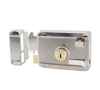 Tomantery Outdoor Door Locking, Easy to Install The Complete Outdoor Exterior Silver Tool Mechanical Flight Lock for The Interior Door