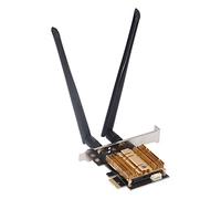 Tomantery PCI E Wireless Adapter High Performance AX210 Chip 6GHz Long Range WiFi 6E Card for 11/10, 2x6dBi Antennas