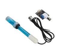Tomantery PH Detection Sensor Module, PH Electrode Tube Kit XH2.54 Interface 0-14 Value with DIY POWERFUL INDICATOR