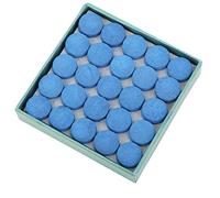 Tomantery Pool Cue Tip Control Hardness 50Pcs Billiard Snooker Stick Replacement Accessories for Improving Friction Efficiency and Cue Feel, Blue Cowhide Material, for Billiard Enthusiasts
