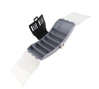 Tomantery Portable Plastic Fishing Tackle Bait Lure Hook Storage Organizer Box/Cover, Foldable Fishing Box for Stream, River, and Lake, Weight: 16.4-16.9oz (Gray)