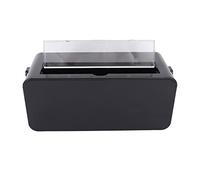 Tomantery Power Socket Storage Box Wire Organizer Plastic Box for Home Decorations 10.6x4.9x4.3in for Furniture (Black)