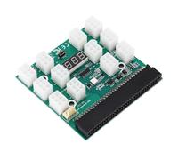 Tomantery Power Supply Board Adapter Professional 1600W 12 Port ATX 6 Pin PSU Board for DPS 1200FB PS 2751 5Q, Solid Capacitor Filter, Premium Materials for GPU Mining, 1 Pc