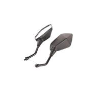 Tomantery Precise Motorcycle Black Wing Mirror for Extensive Rearview Vision and Safer Driving, Pair of Rear View Mirrors for Scooters, Street Cars, Sports Cars, Electric, 12.05 X 7.68in (10mm)