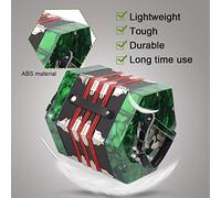 Tomantery Professional 20 Button Accordion Concertina ABS Material 2 Arm Straps 20 Buttons Design Handle Carry Bag for Musicians Adults and Children (Green)