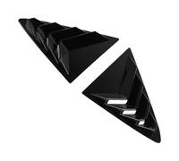 Tomantery Rear Window Shutter Durable ABS Louvers with Sun Protection for MK8 2018+ Glossy Black 2 Pcs