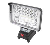 Tomantery Rechargeable LED Work Light High Brightness Outdoor Flood Light, 5400lm Cool White, Double USB Charging Ports for Camping Fishing Aluminum Alloy ABS