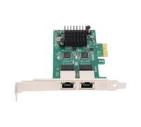 Tomantery RJ45 Network Card with Gold Plated Dual Port Full Duplex Gigabit Speed for Desktop PC Compatible with Various Gigabit Network Communications