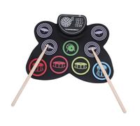 Tomantery Roll Up Electronic Drum Kit with Dual Speaker for Beginners and Professionals - Rechargeable 9 Pads Practice Drum Pad Set for Home Practice