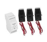 Tomantery Smart WiFi Energy Meter with 3 Clamp Current for Solar PV System, Real Time Monitoring for App, Energy Consumption Record for Smart Life App, 3 Phase 4 Wire Power Meter for Home Use