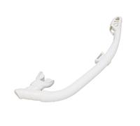 Tomantery Snorkeling Wet Dry Diving Snorkel with Comfortable Bite Valve for Universal Diving Gear Easy Breath for Freediving Snorkeling - Silicone, ABS (White)