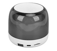 Tomantery Speaker Colorful Lights HiFi Sound Portable Wireless Speaker for Home Outdoor Party (White)