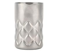 Tomantery Stainless Steel Mixing Glass Durable 60ml Cocktail Shaker with Scale for Bar, Rustproof for Bartender (Silver Mesh)