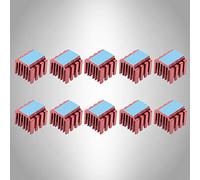 Tomantery Stepper Motor Driver Heat Sink Cooling Solution for 3D Printer TMC2100/TMC2208 Stepper Drive 10pcs Set for Fast Heat Dissipation Aluminum Alloy Red