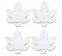 Tomantery Sublimation Blank Name Plate Premium Maple Leaf 8.3x8cm Set for 40oz Cup, Personalized Name Tag for Home and Garden