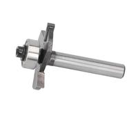 Tomantery T Shaped 3 Teeth Slot Cutter for Woodworking 1/4 Inch Shank Router Bit with 1/8 Cutting Height for Hardwood Plywood Slotting and Grooving, for Milling Machine Trimming Machine Desktop Router