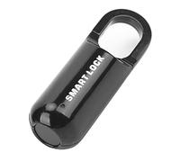 Tomantery Thumbprint Padlock AntiTheft Keyless Security Lock for Luggage Case, USB Rechargeable Fingerprint Lock for Travelers (Black)