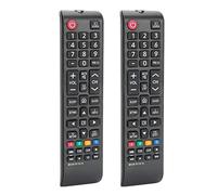 Tomantery TV Remote Control Replacement Multi-Functional Universal for UN55NU7300 55" Black 2pcs, Easy Access to All Buttons for Home Use