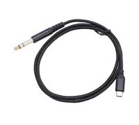 Tomantery USB C to 6.35mm Male Cable Audible Adapter HiFi Cord for Amplifier Mixer Speaker, Nylon Woven Black for Note 10 S9 S8 and More USB C Devices, 1 Pack (1m/3.3ft)